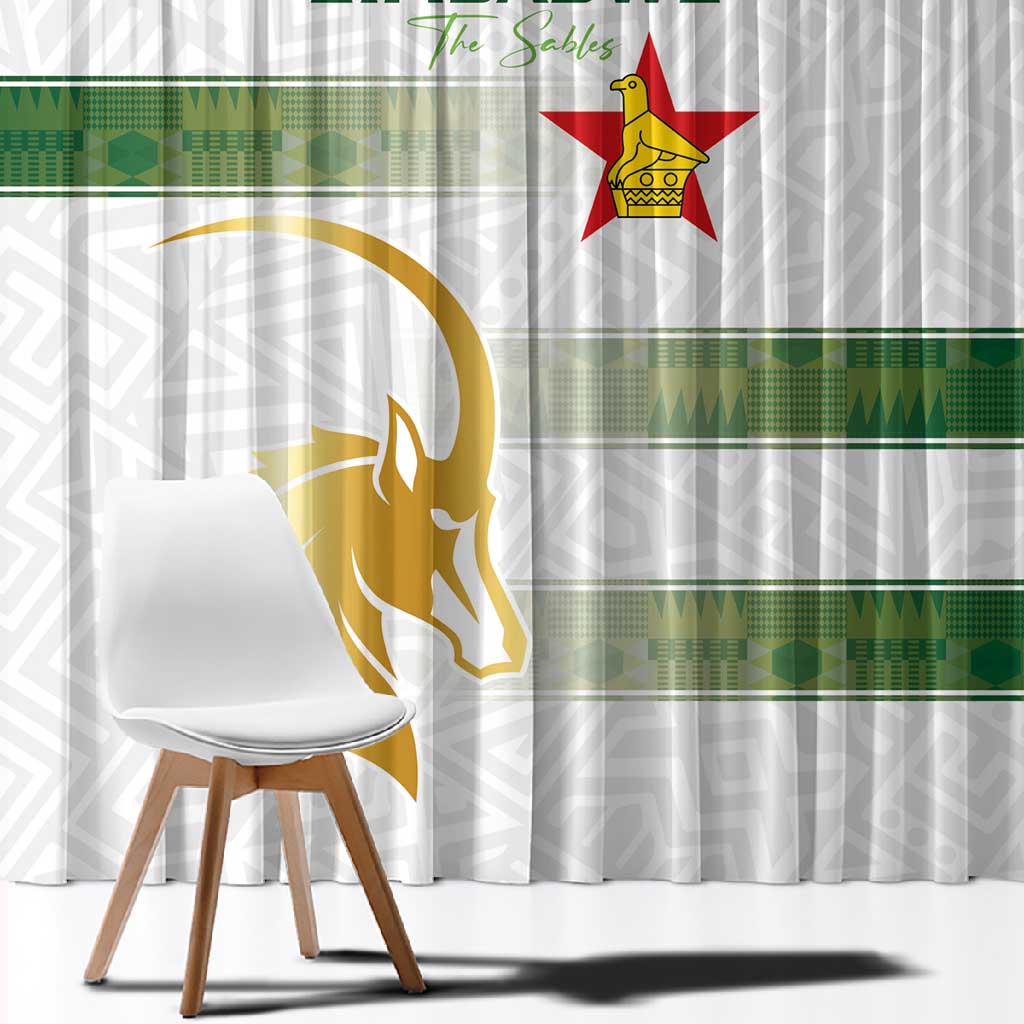 Zimbabwe Rugby Champions of Africa Window Curtain The Gold Sables Version - African Pride