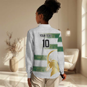 Custom Zimbabwe Rugby Champions of Africa Women Casual Shirt The Gold Sables Version - African Pride