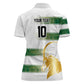 Custom Zimbabwe Rugby Champions of Africa Women Polo Shirt The Gold Sables Version - African Pride