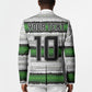 Custom Zimbabwe Rugby Blazer Geometric Chevron Wall Motif Stripes Style