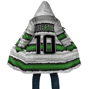 Custom Zimbabwe Rugby Cloak Geometric Chevron Wall Motif Stripes Style