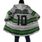 Custom Zimbabwe Rugby Cloak Geometric Chevron Wall Motif Stripes Style