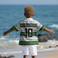 Custom Zimbabwe Rugby Kid Hawaiian Shirt Geometric Chevron Wall Motif Stripes Style