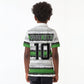 Custom Zimbabwe Rugby Kid Polo Shirt Geometric Chevron Wall Motif Stripes Style