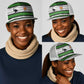 Zimbabwe Rugby Mesh Trucker Cap Geometric Chevron Wall Motif Stripes Style