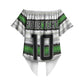Custom Zimbabwe Rugby Off Shoulder Wrap Waist Top Geometric Chevron Wall Motif Stripes Style