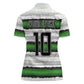 Custom Zimbabwe Rugby Women Polo Shirt Geometric Chevron Wall Motif Stripes Style