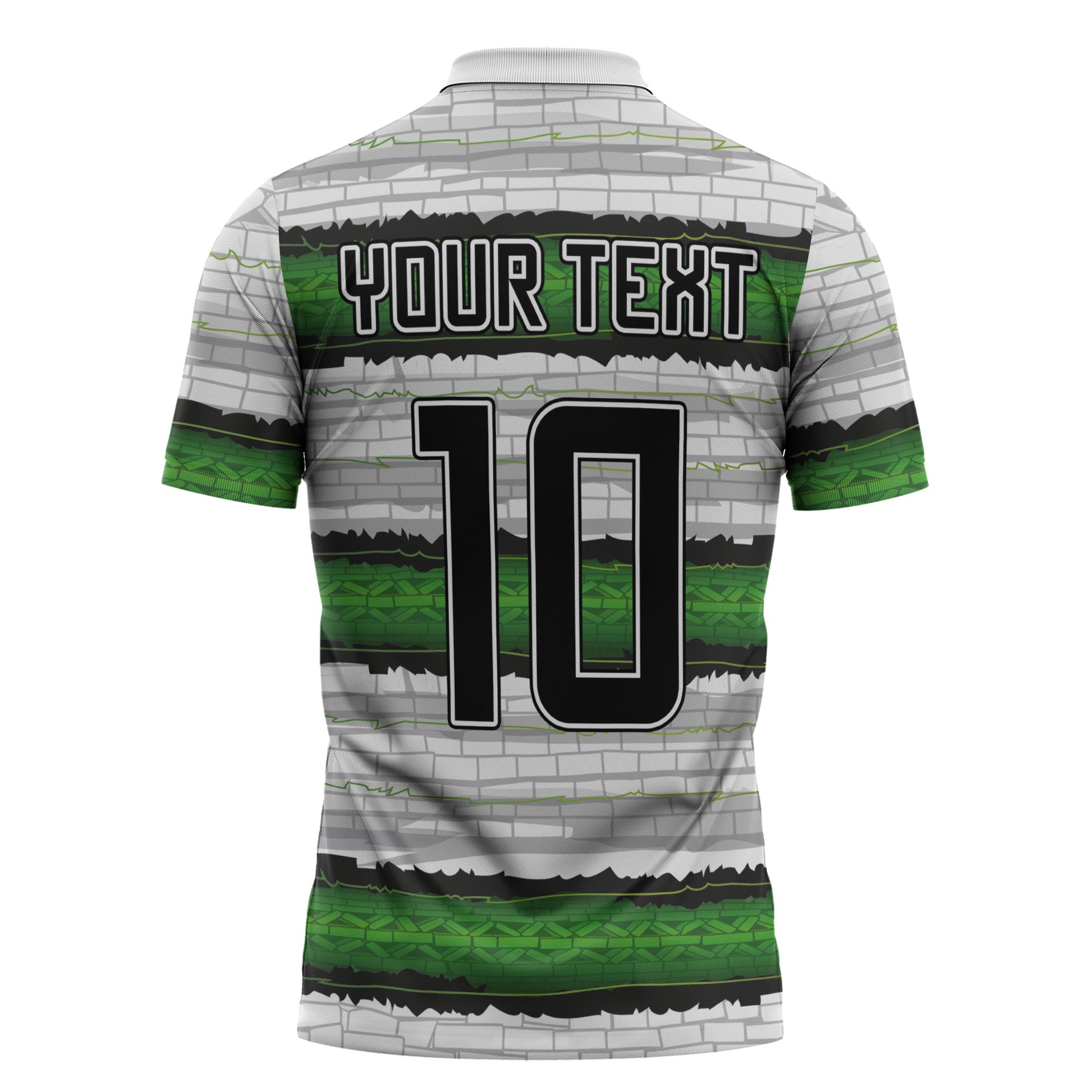 Custom Zimbabwe Rugby Zipper Polo Shirt Geometric Chevron Wall Motif Stripes Style