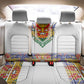 Haiti Flag Back Car Seat Cover Traditional Dashiki White Color