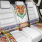 Haiti Flag Back Car Seat Cover Traditional Dashiki White Color