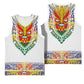 Haiti Flag Basketball Jersey Traditional Dashiki White Color - African Pride