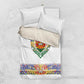 Haiti Flag Bedding Set Traditional Dashiki White Color