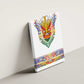 Haiti Flag Canvas Wall Art Traditional Dashiki White Color