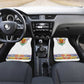 Haiti Flag Car Mats Traditional Dashiki White Color