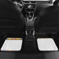 Haiti Flag Car Mats Traditional Dashiki White Color
