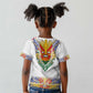 Haiti Flag Kid T shirt Traditional Dashiki White Color
