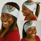 Haiti Flag Neck Gaiter Traditional Dashiki White Color LT03