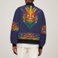 Haiti Flag Bomber Jacket Traditional Dashiki Black Color