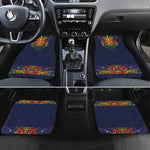 Haiti Flag Car Mats Traditional Dashiki Black Color
