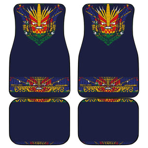 Haiti Flag Car Mats Traditional Dashiki Black Color