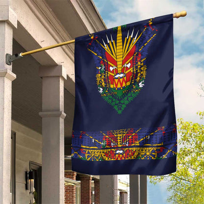 Haiti Flag Garden Flag Traditional Dashiki Black Color