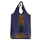 Haiti Flag Grocery Bag Traditional Dashiki Black Color