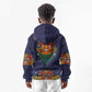Haiti Flag Kid Hoodie Traditional Dashiki Black Color