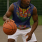 Haiti Flag Sleeveless Hoodie Traditional Dashiki Black Color - African Pride