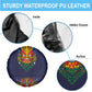 Haiti Flag Spare Tire Cover Traditional Dashiki Black Color