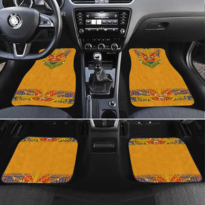 Haiti Flag Car Mats Traditional Dashiki Yellow Color
