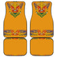 Haiti Flag Car Mats Traditional Dashiki Yellow Color
