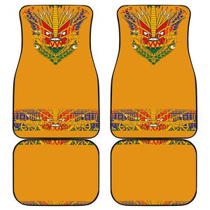 Haiti Flag Car Mats Traditional Dashiki Yellow Color
