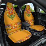 Haiti Flag Car Seat Cover Traditional Dashiki Yellow Color