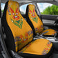 Haiti Flag Car Seat Cover Traditional Dashiki Yellow Color