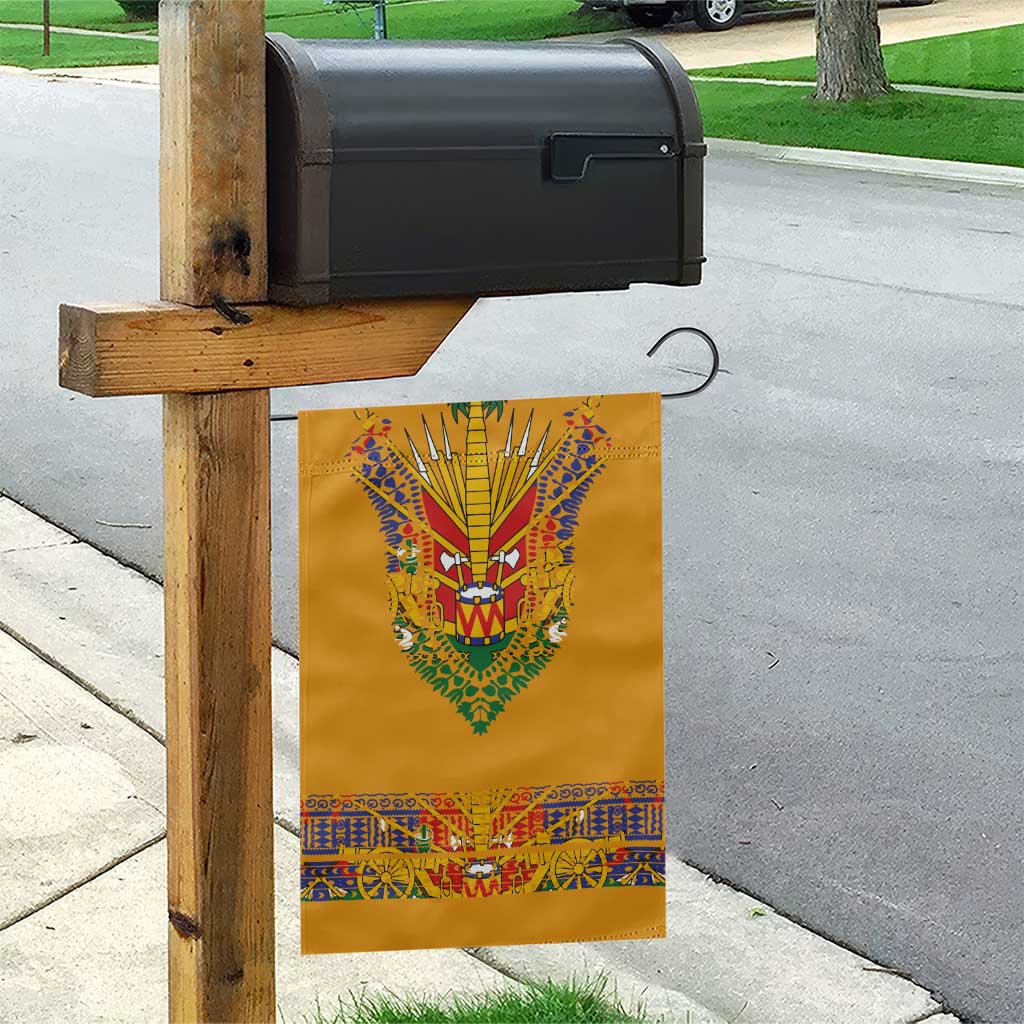 Haiti Flag Garden Flag Traditional Dashiki Yellow Color