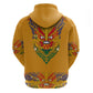 Haiti Flag Hoodie Traditional Dashiki Yellow Color