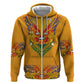 Haiti Flag Hoodie Traditional Dashiki Yellow Color