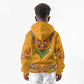 Haiti Flag Kid Hoodie Traditional Dashiki Yellow Color