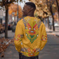 Haiti Flag Sweatshirt Traditional Dashiki Yellow Color