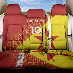 Custom Zimbabwe Cricket Back Car Seat Cover Flame Warriors Zimbabwe Spirit - African Pride