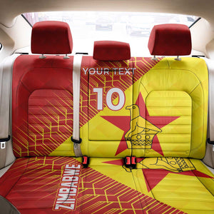 Custom Zimbabwe Cricket Back Car Seat Cover Flame Warriors Zimbabwe Spirit - African Pride