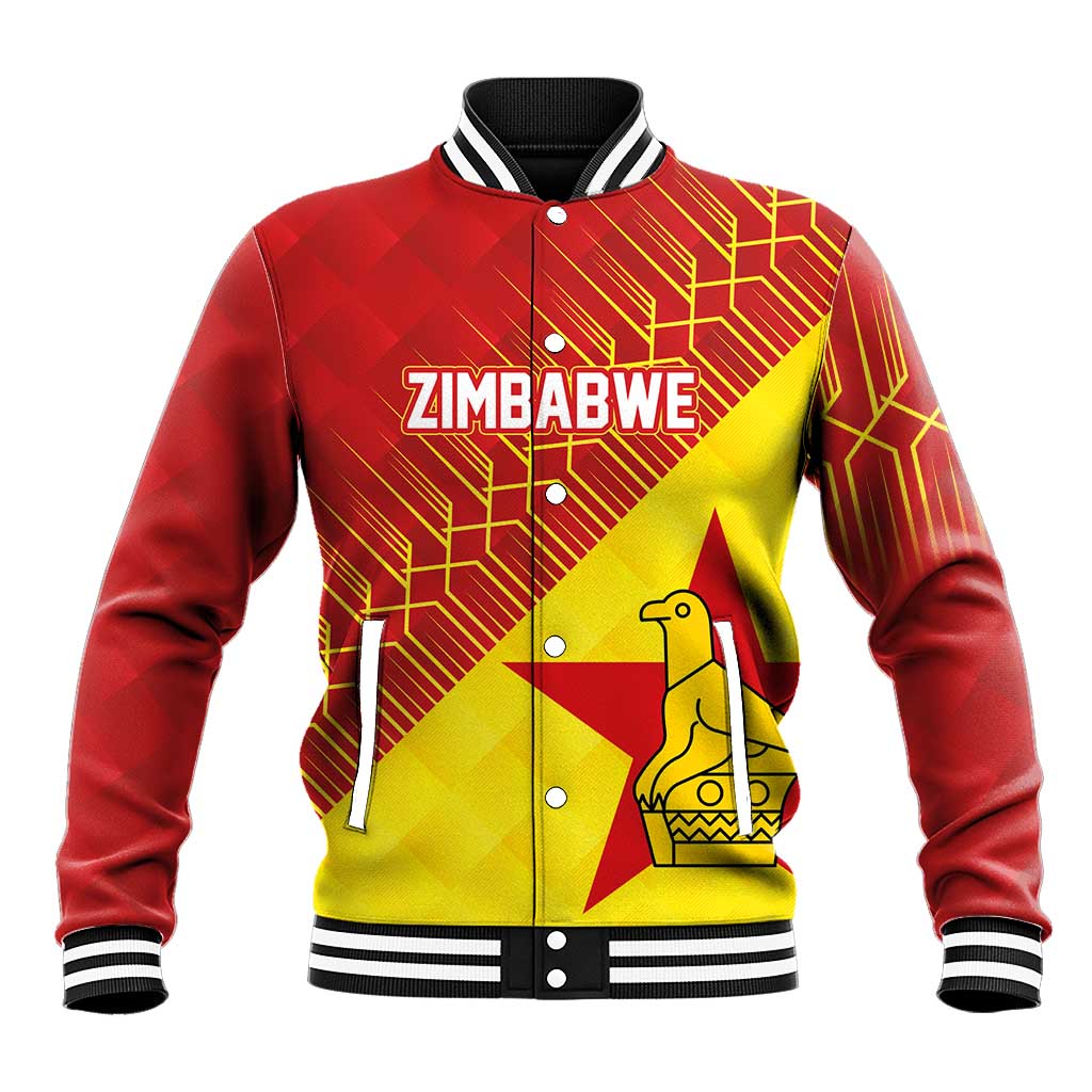 Custom Zimbabwe Cricket Baseball Jacket Flame Warriors Zimbabwe Spirit - African Pride