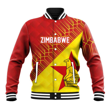 Custom Zimbabwe Cricket Baseball Jacket Flame Warriors Zimbabwe Spirit - African Pride