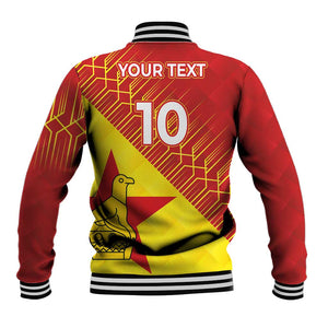 Custom Zimbabwe Cricket Baseball Jacket Flame Warriors Zimbabwe Spirit - African Pride