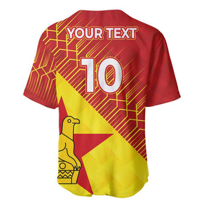Custom Zimbabwe Cricket Baseball Jersey Flame Warriors Zimbabwe Spirit - African Pride