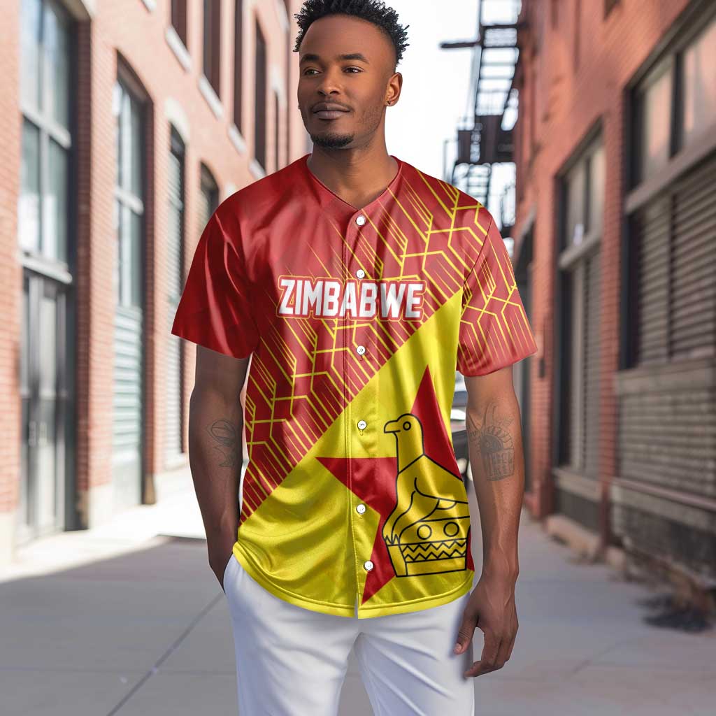 Custom Zimbabwe Cricket Baseball Jersey Flame Warriors Zimbabwe Spirit - African Pride