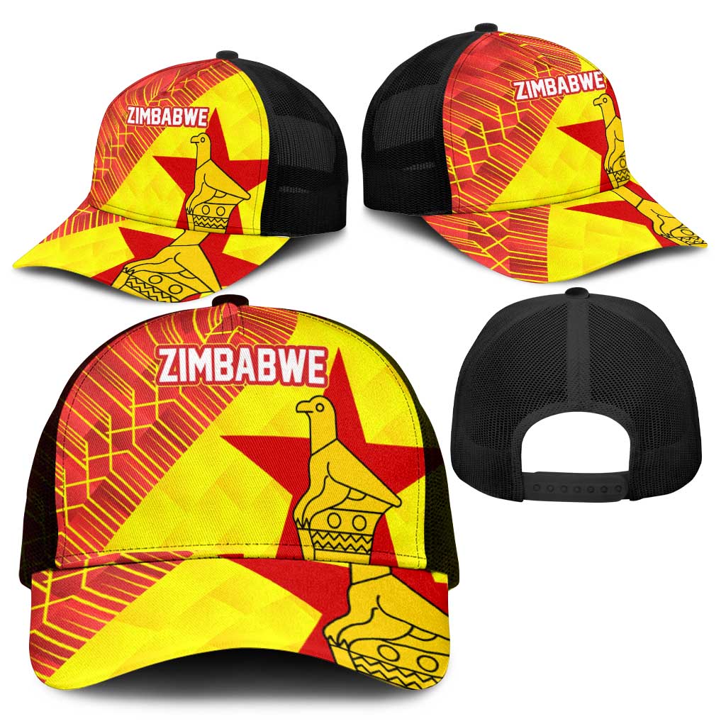 Zimbabwe Cricket Baseball Net Cap Flame Warriors Zimbabwe Spirit - African Pride
