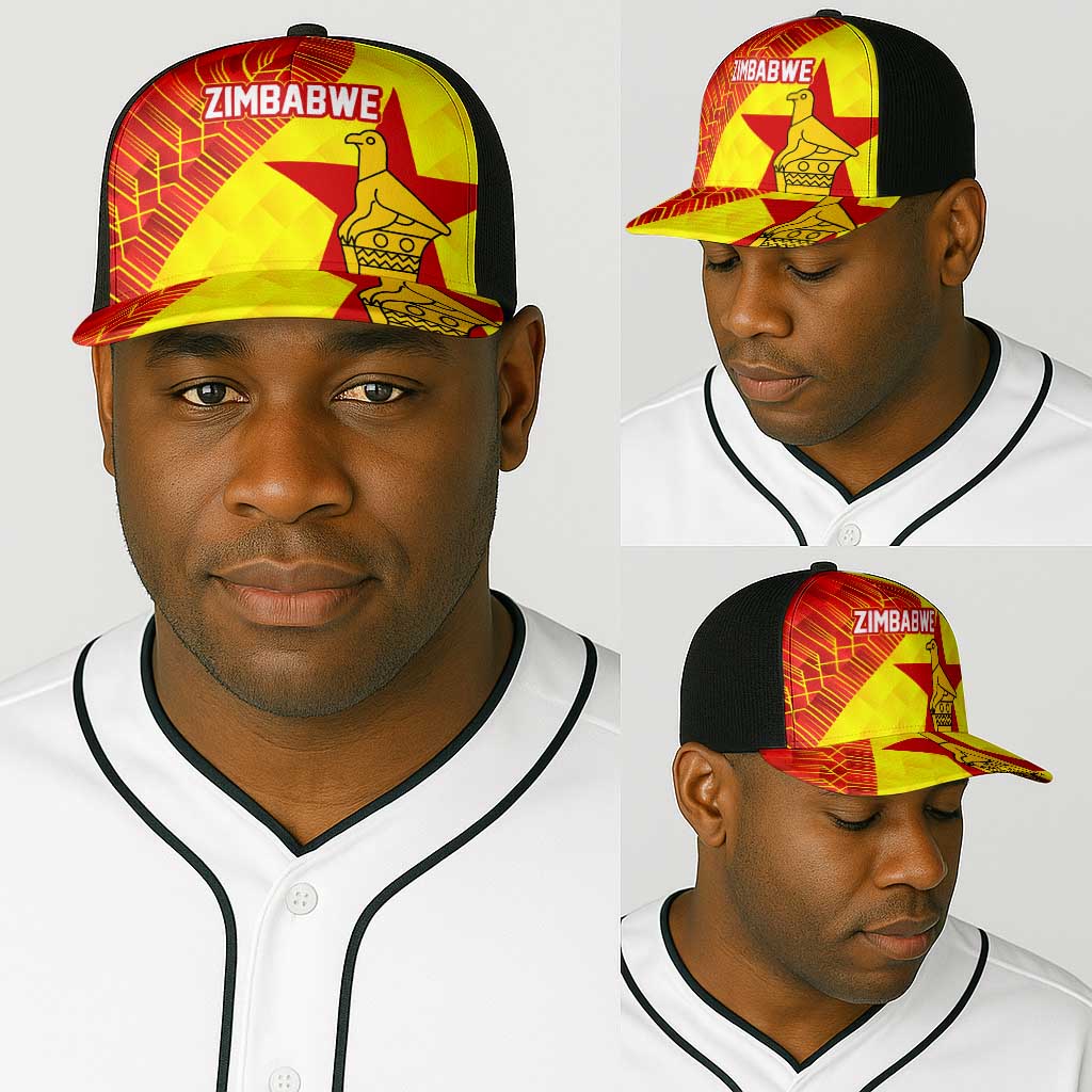 Zimbabwe Cricket Baseball Net Cap Flame Warriors Zimbabwe Spirit - African Pride