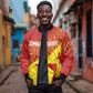 Custom Zimbabwe Cricket Bomber Jacket Flame Warriors Zimbabwe Spirit - African Pride