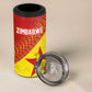 Custom Zimbabwe Cricket 4 in 1 Can Cooler Tumbler Flame Warriors Zimbabwe Spirit - African Pride
